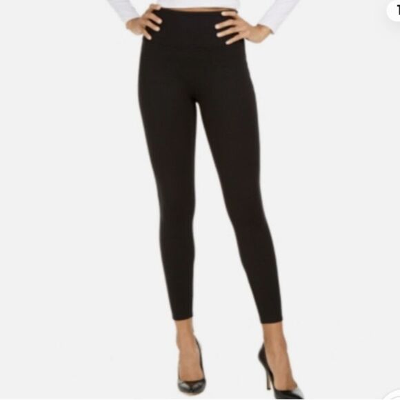 SPANX Ponte Ankle Leggings Form Cropped Fitting Tights Black Size medium - Picture 2 of 10